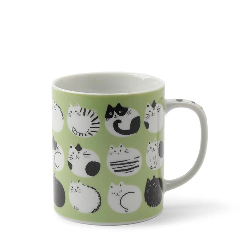 Cozy Cats 8 Oz. Mug - Green