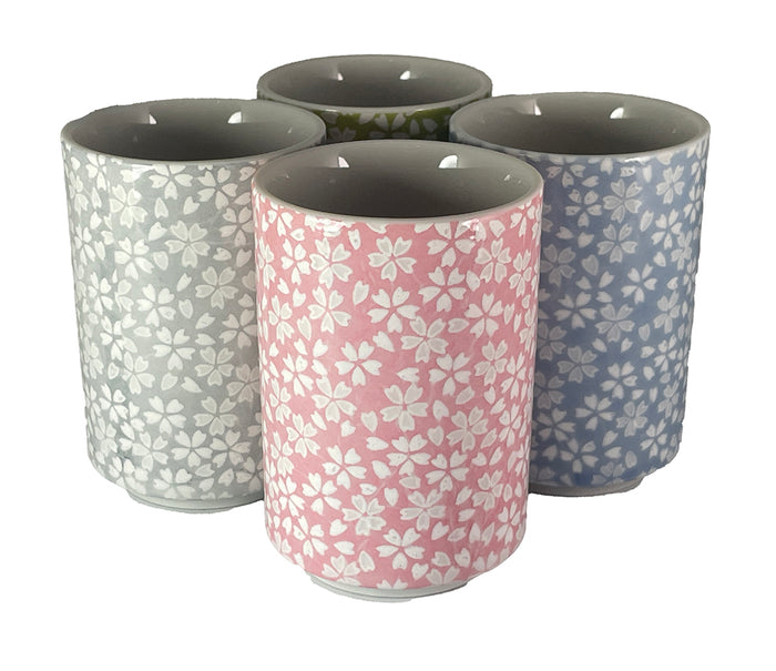 Tea Cups, set of 4 Sakura Spring Breeze
